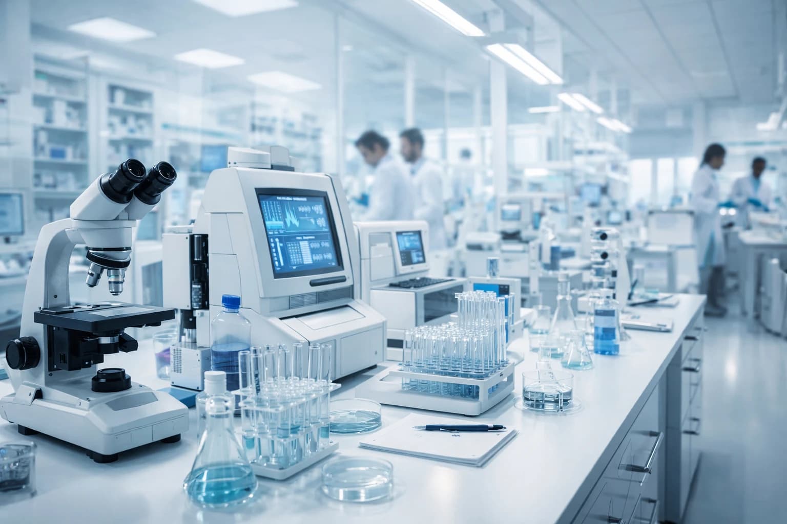 Laboratoriya avadanlığı: düzgün seçim, texniki tələblər və biznes üçün təchizat strategiyası. background