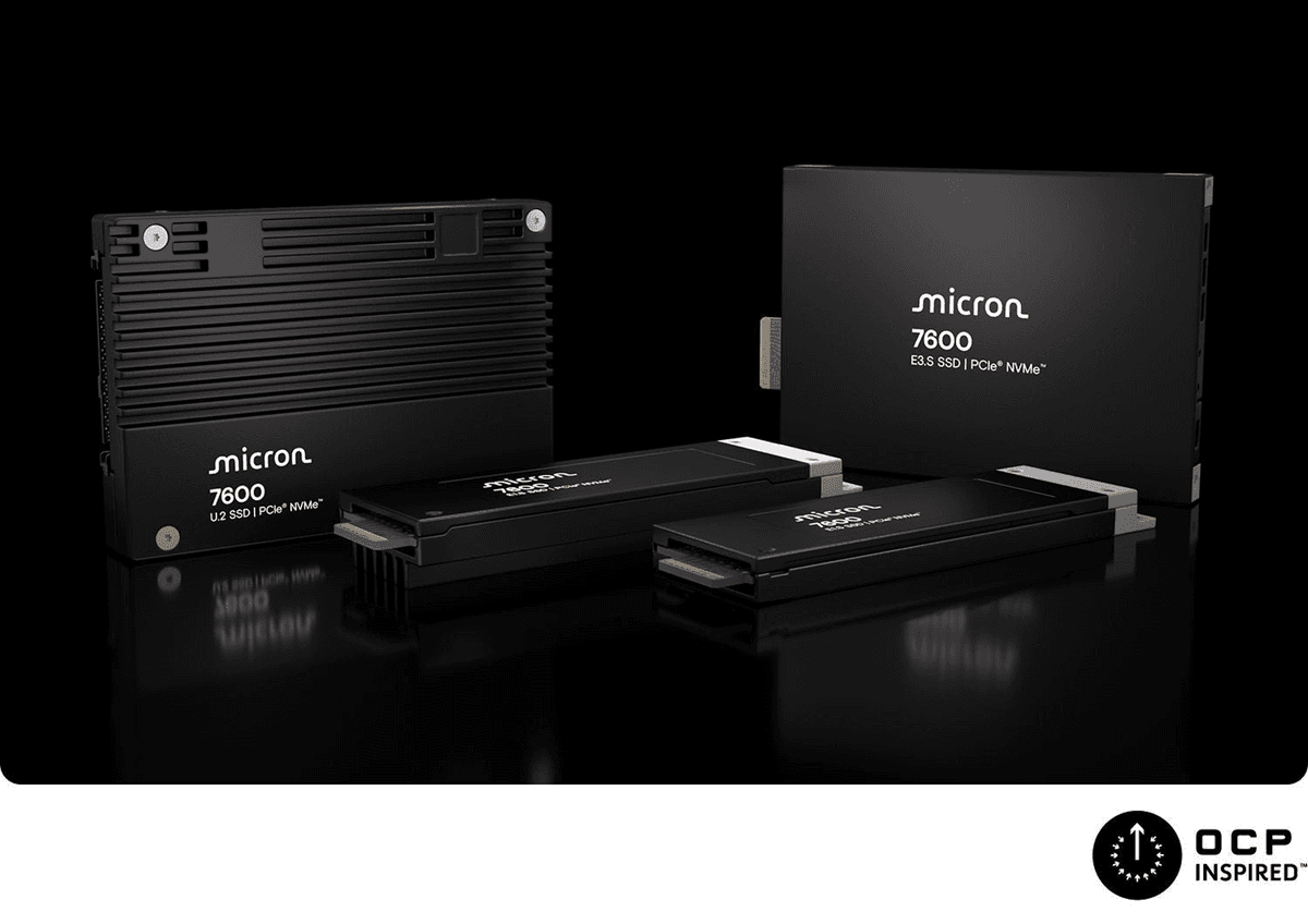 Micron 7600 NVMe™ SSD 16GB-256GB
