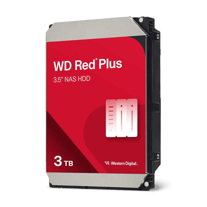 WD Red Plus Internal NAS HDD 3.5" - 3TB